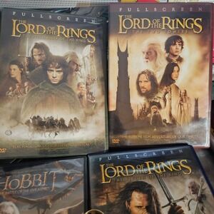 Lord of the Rings & Hobbit DVD‎ Movie Collection Full Screen Edition